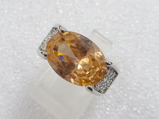 JAPANESE KIMONO / ANTIQUE COLORED STONE RING (SIZE 11)